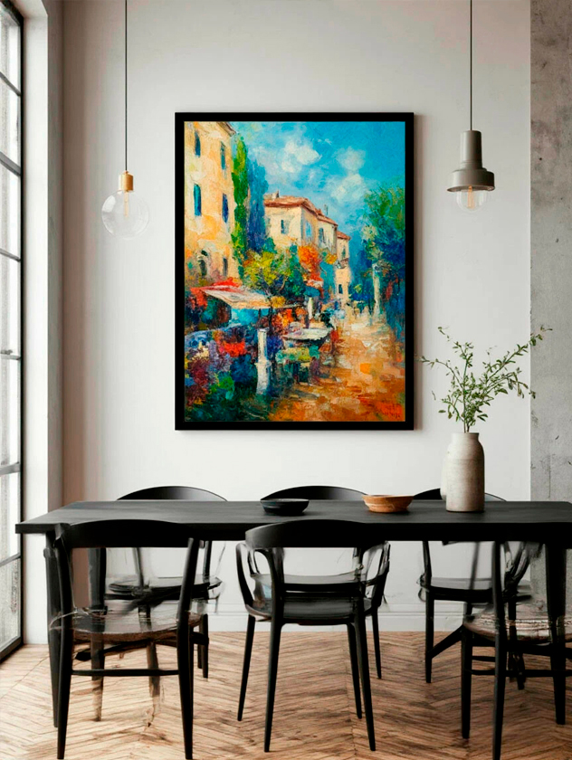 Закажите картину с оформлением в рамку со стеклом