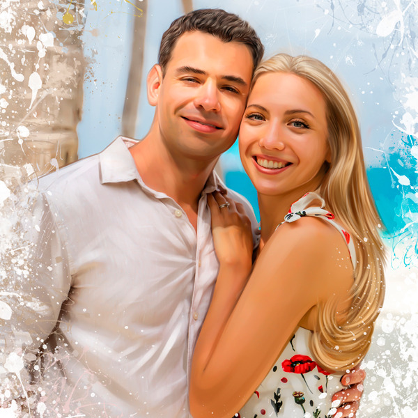 Заказать Парный арт-портрет  21