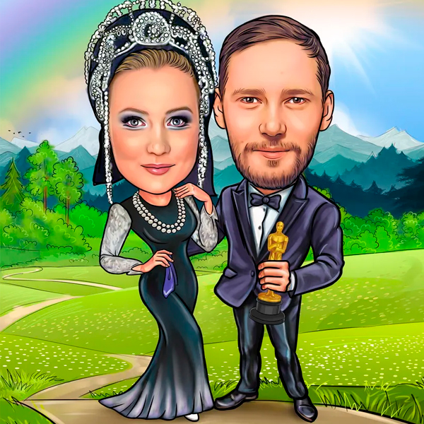 Заказать Портрет в стиле портрет Шарж  21