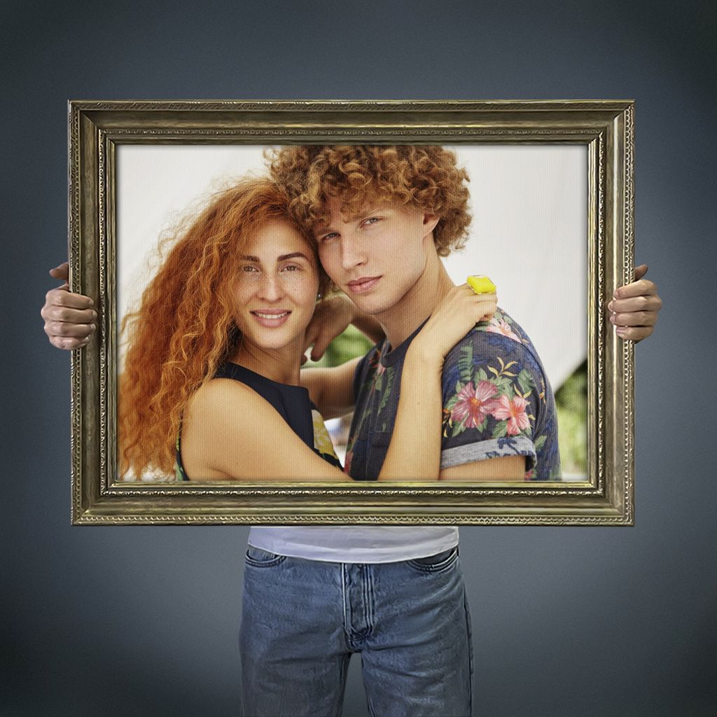 Заказать печать портрета на холсте в Москве с доставкой